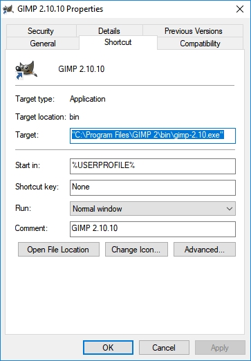 Filename: GIMP shortcut properties.jpg
Size: 88.79 KB
06-06-2019, 01:35 PM