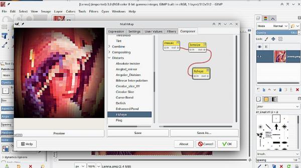 gimp 2.10.36 appimages with python and mathmap for linux