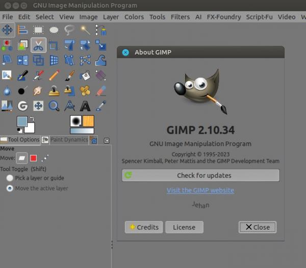 Upgrade GIMP 2.10.34 on Ubuntu 20.04.5